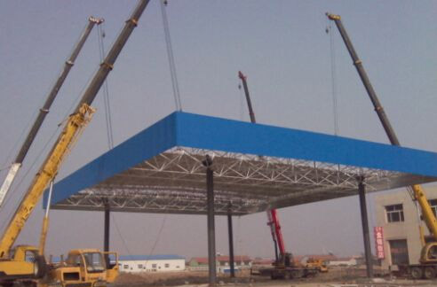 Construction of Steel Structure Workshop
