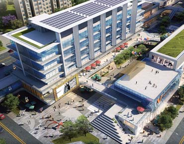 Aerial view of Area D of Huai'an Financial Center